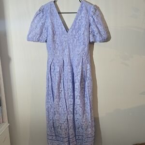 Kensie Periwinkle Lace Midi Dress